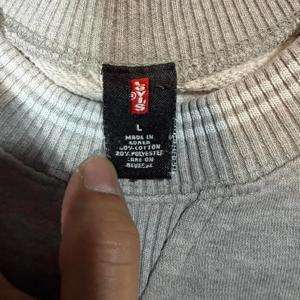 Levis‎ grey crewneck sweatshirt size